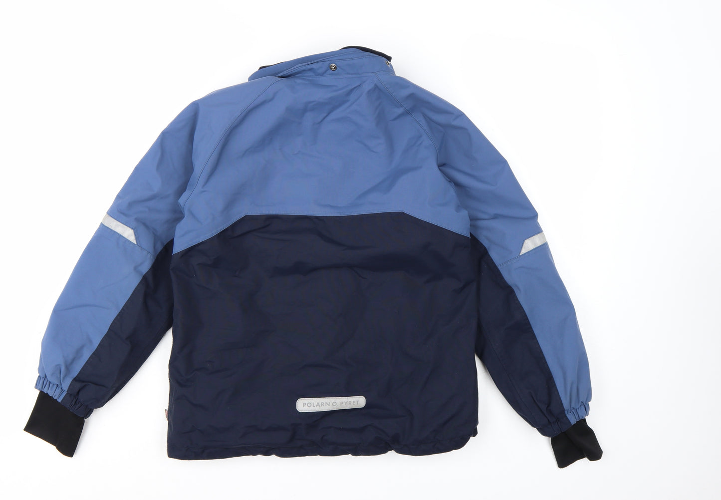 Polarn O. Pyret Boys Blue 9-10 Years Hooded Puffer Ski Jacket