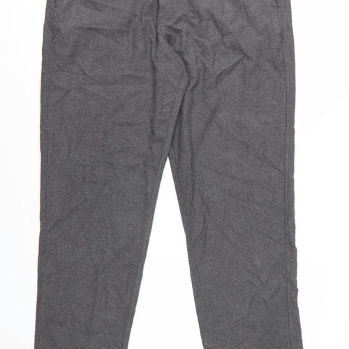 Abercrombie & Fitch Men's Grey XL Relaxed Fit Chino Trousers
