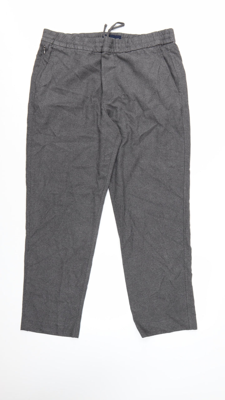 Abercrombie & Fitch Men's Grey XL Relaxed Fit Chino Trousers