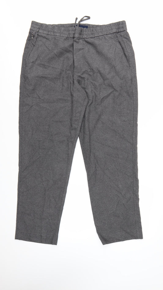 Abercrombie & Fitch Men's Grey XL Relaxed Fit Chino Trousers