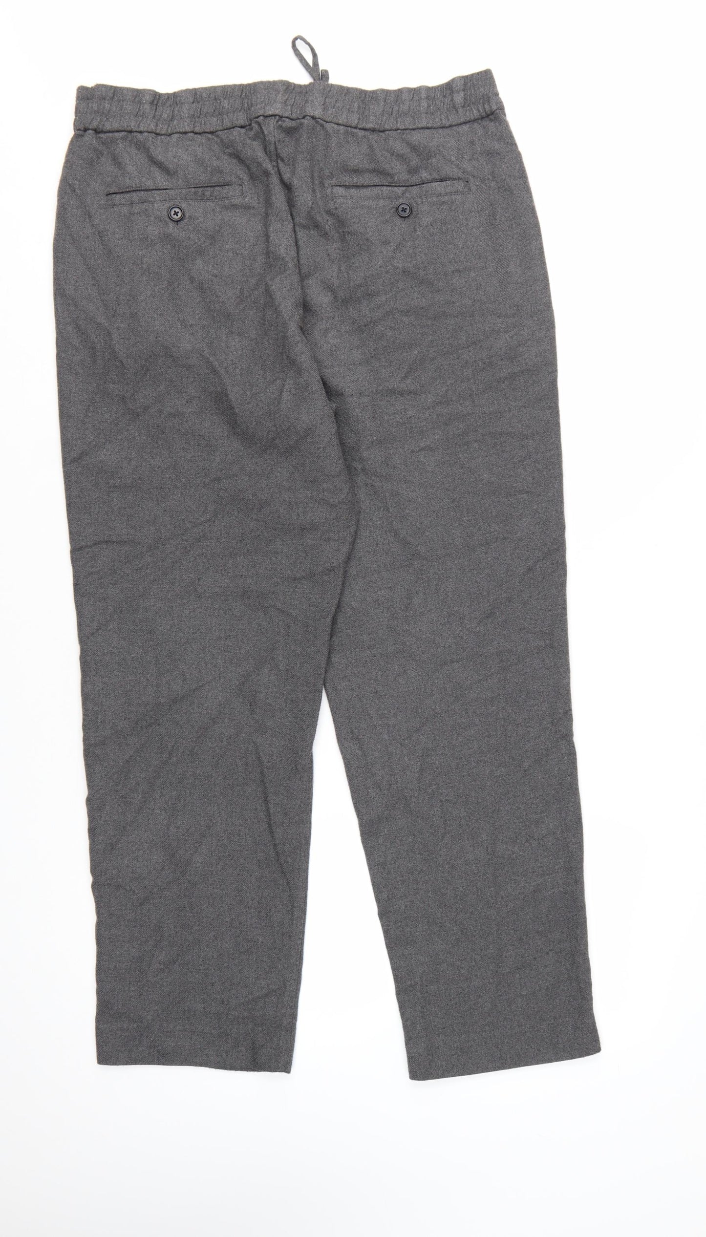 Abercrombie & Fitch Men's Grey XL Relaxed Fit Chino Trousers