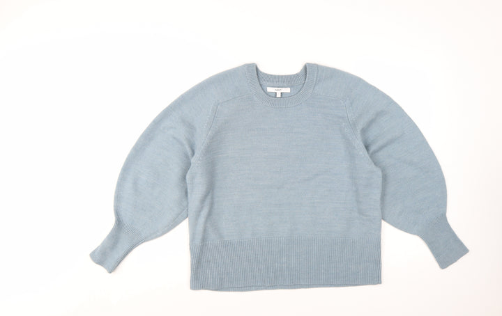 Next Women’s Blue Knit Pullover Jumper L Crew Neck Long Sleeve