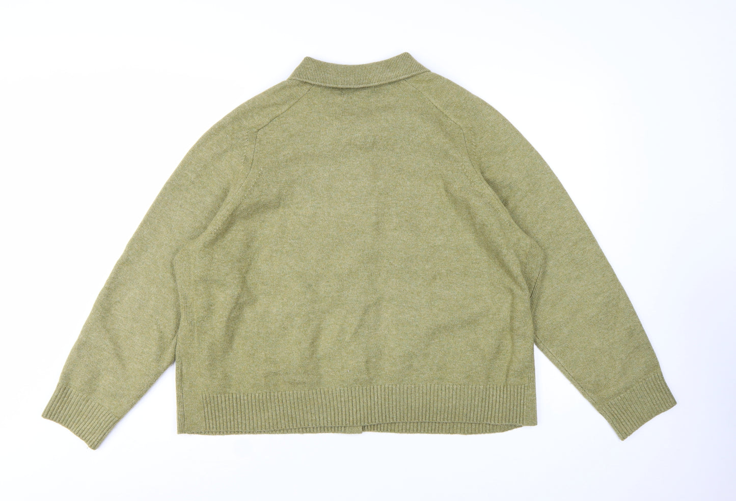 Marks and Spencer Women’s Green Collared Knit Cardigan XL