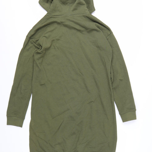 bpc Bonprix Collection Women’s Khaki Green Pullover Hoodie Dress Size S