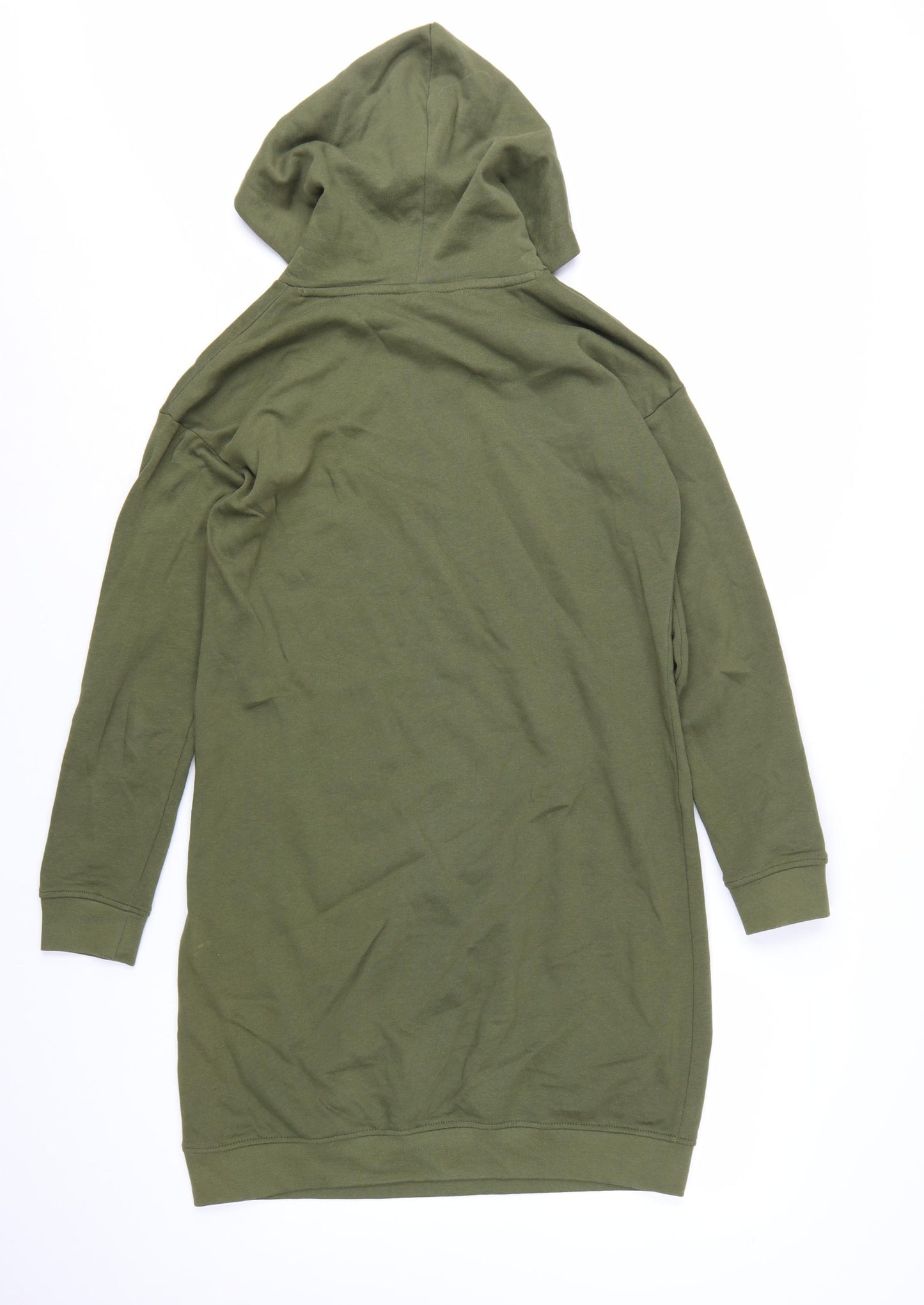 bpc Bonprix Collection Women’s Khaki Green Pullover Hoodie Dress Size S