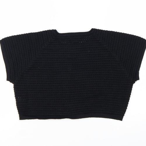 PrettyLittleThing Women’s Black Chunky Knit Pullover Jumper L