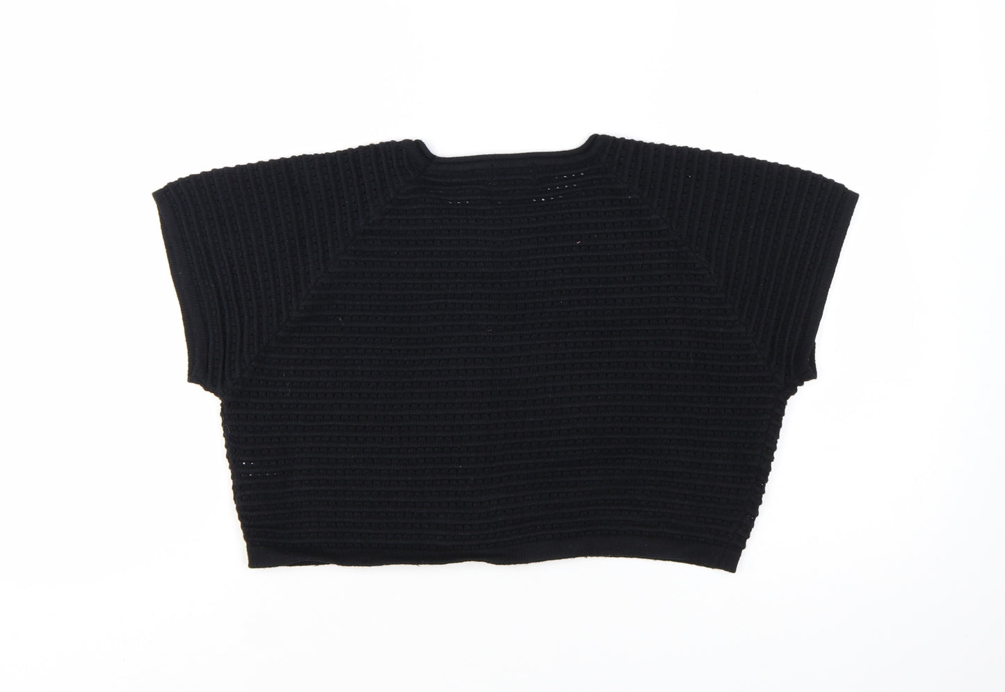 PrettyLittleThing Women’s Black Chunky Knit Pullover Jumper L