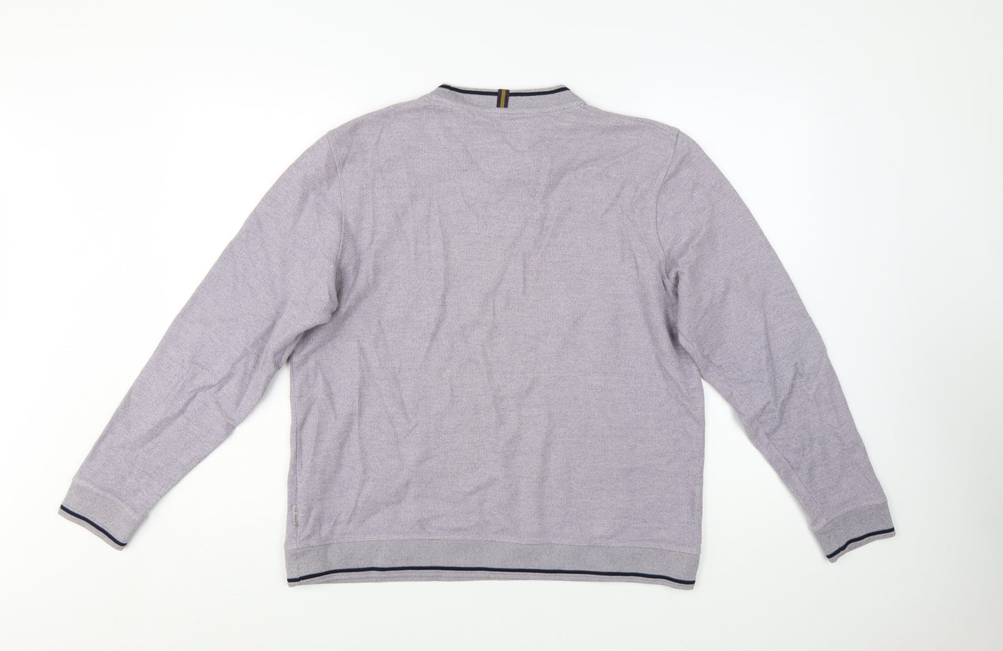 Ted Baker Men's Grey Cotton Crew Neck Pullover Sweatshirt Size L