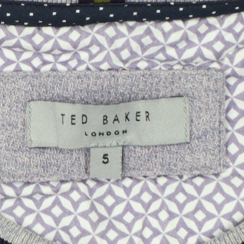 Ted Baker Men's Grey Cotton Crew Neck Pullover Sweatshirt Size L
