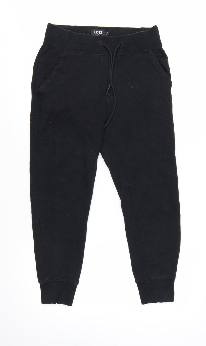 UGG Womens Black Jogger Trousers XS Cotton Modal Blend