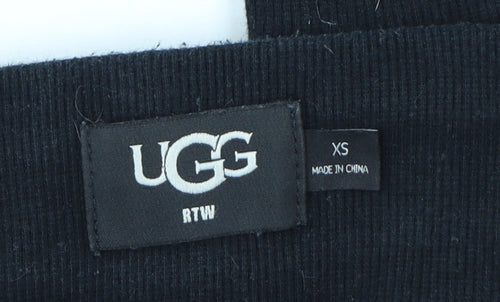 UGG Womens Black Jogger Trousers XS Cotton Modal Blend