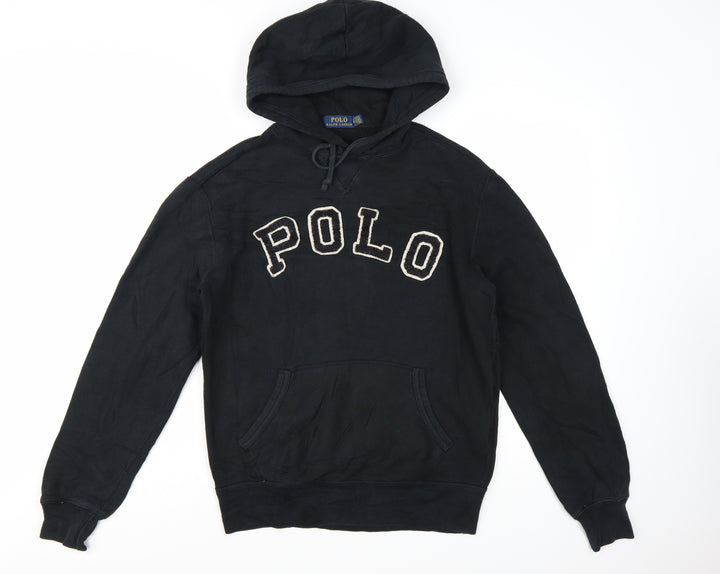 Polo Ralph Lauren Men's Black Pullover Hoodie S Logo Fleece