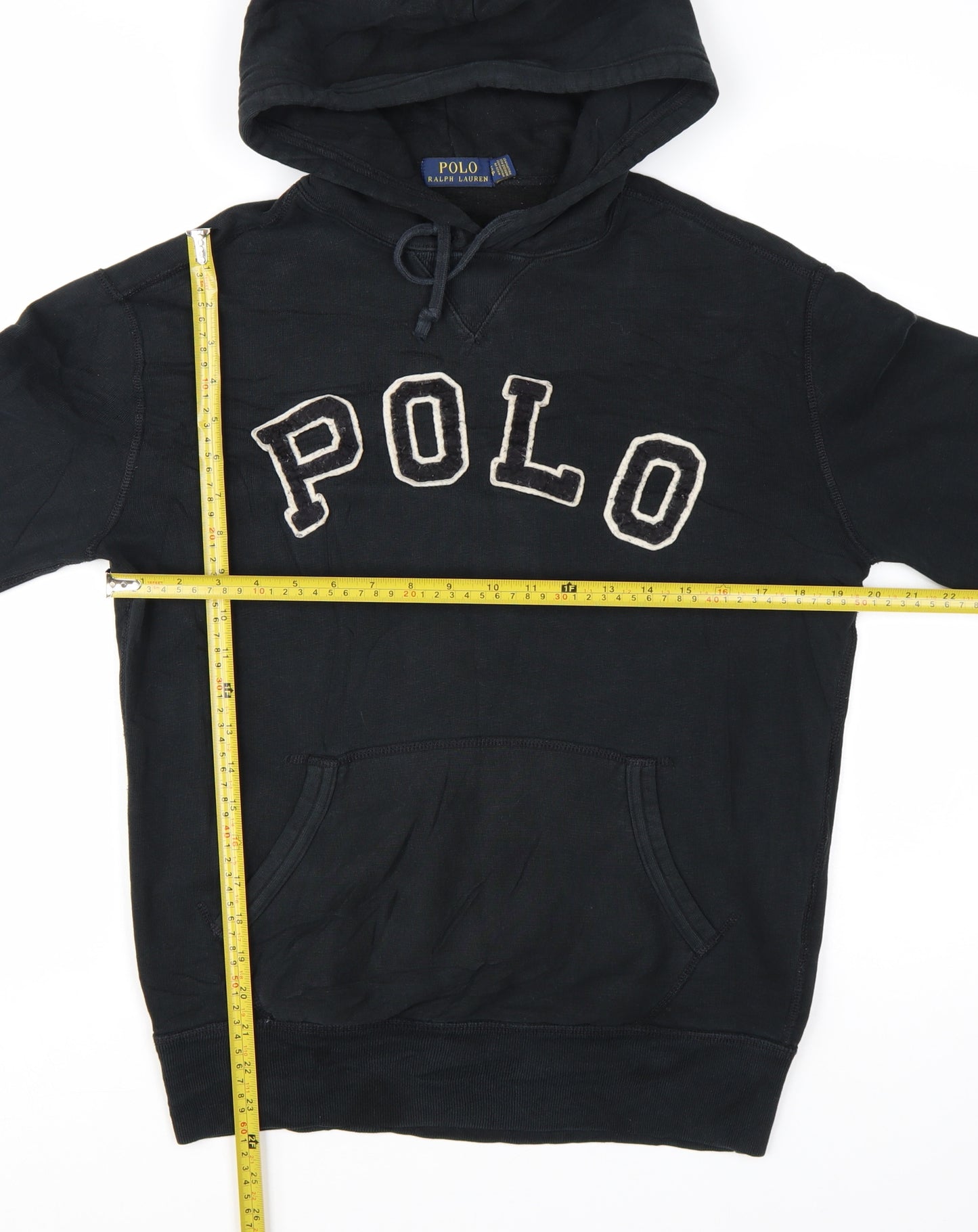 Polo Ralph Lauren Men's Black Pullover Hoodie S Logo Fleece