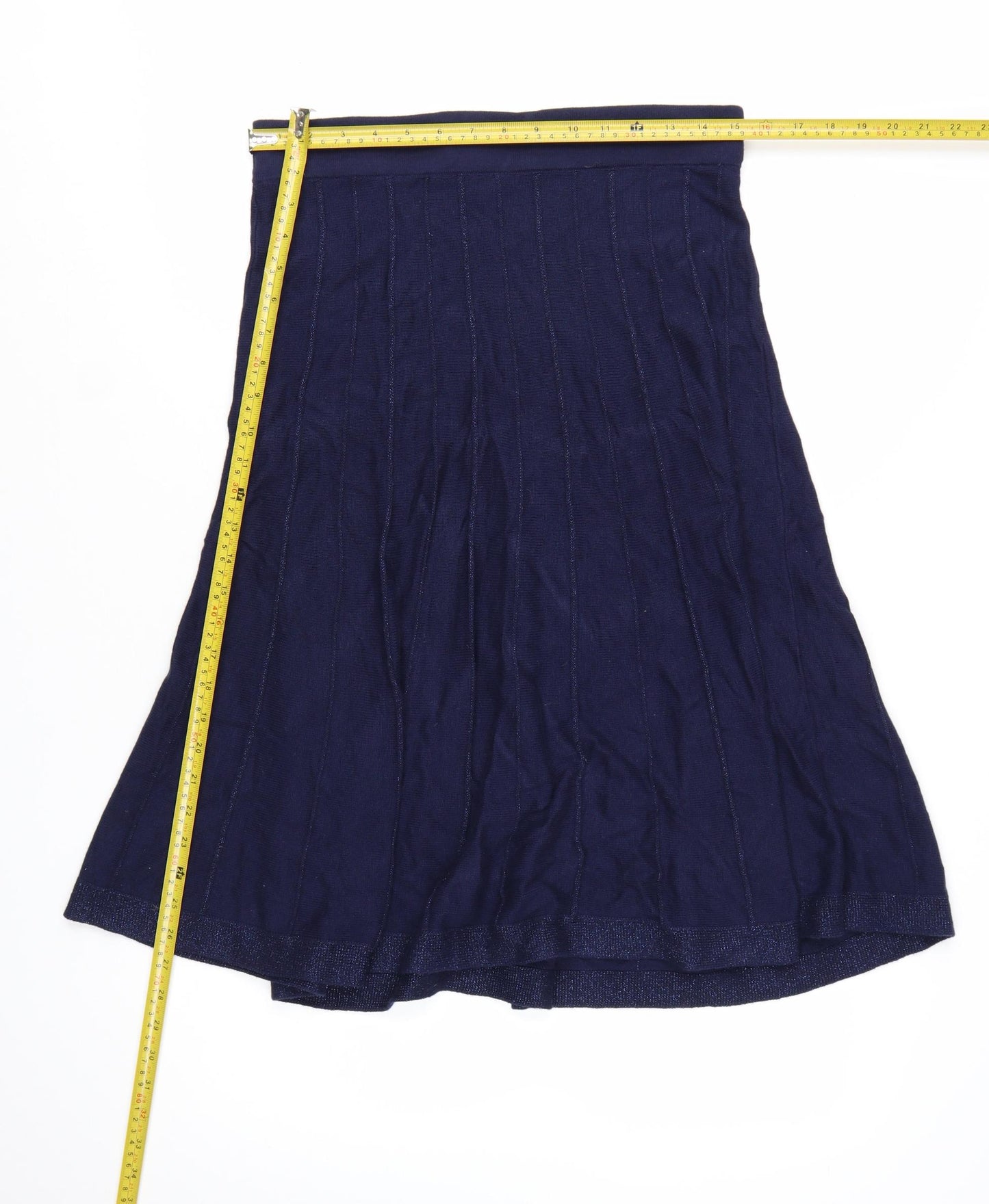 White Stuff Women’s Blue A-Line Knit Skirt Size 12