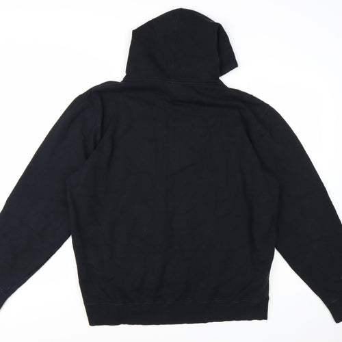 Fila Womens Black XXL Pullover Hoodie Cotton Blend Logo