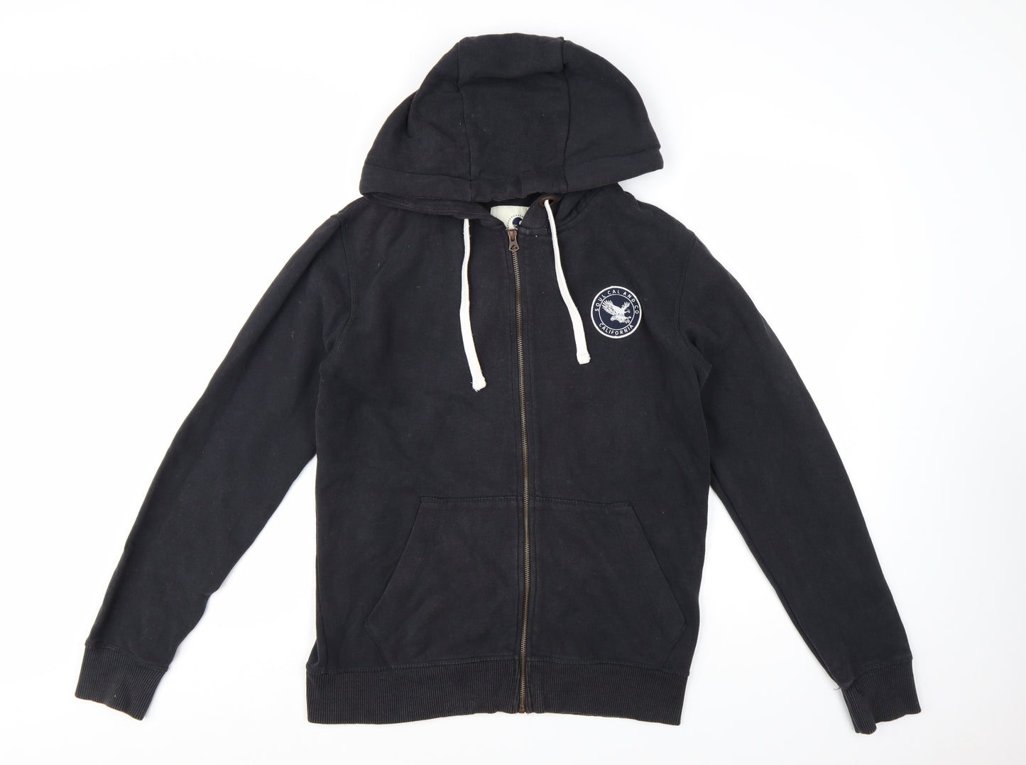 SoulCal & Co Men's Black Full Zip Hoodie M Casual Logo Sweatshirt