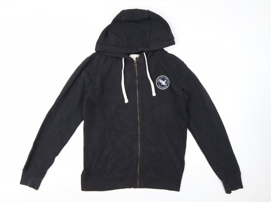 SoulCal & Co Men's Black Full Zip Hoodie M Casual Logo Sweatshirt