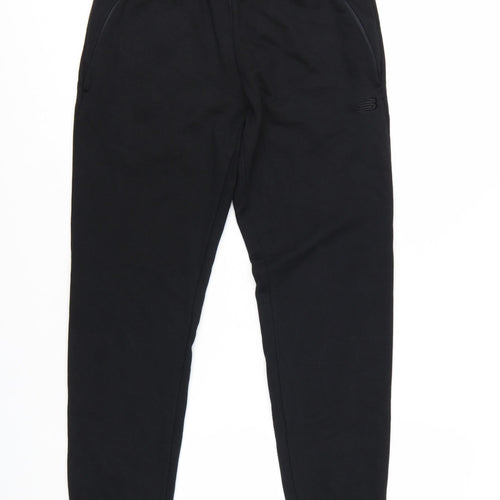 New Balance Men’s Black Jogger Trousers Size S Regular Fit
