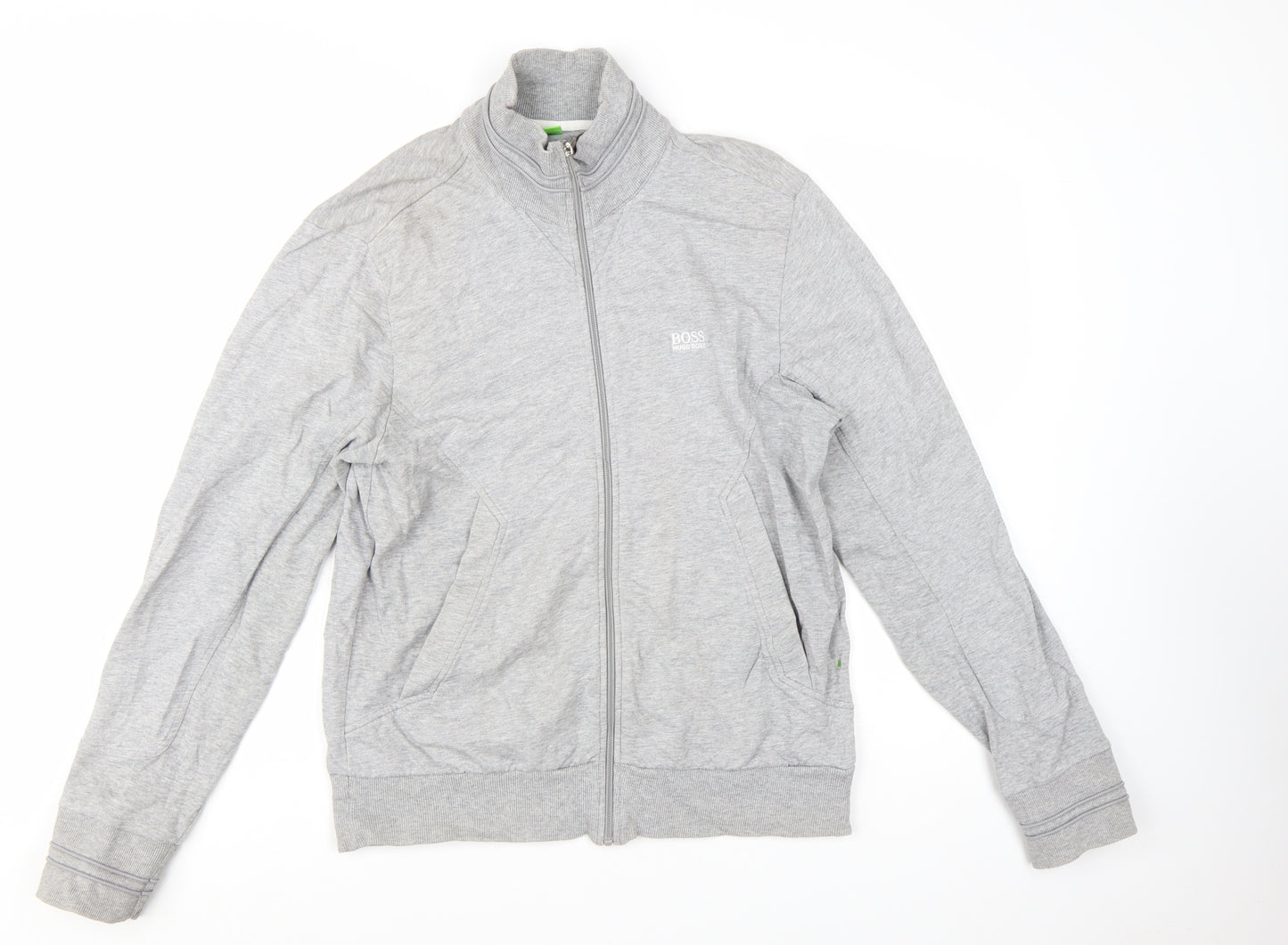 Hugo Boss Men's Grey Full Zip Sweatshirt Size S