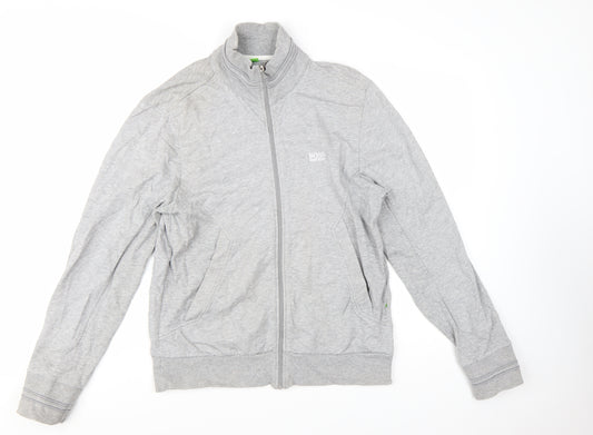 Hugo Boss Men's Grey Full Zip Sweatshirt Size S