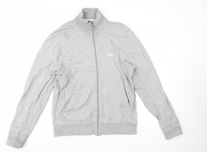 Hugo Boss Men's Grey Full Zip Sweatshirt Size S