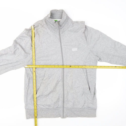 Hugo Boss Men's Grey Full Zip Sweatshirt Size S