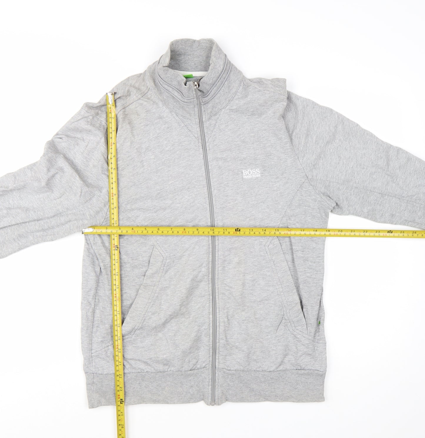 Hugo Boss Men's Grey Full Zip Sweatshirt Size S