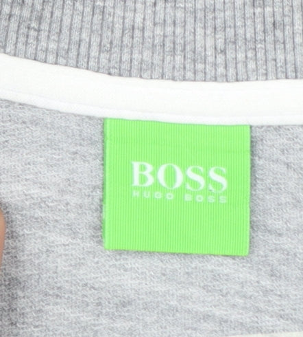 Hugo Boss Men's Grey Full Zip Sweatshirt Size S