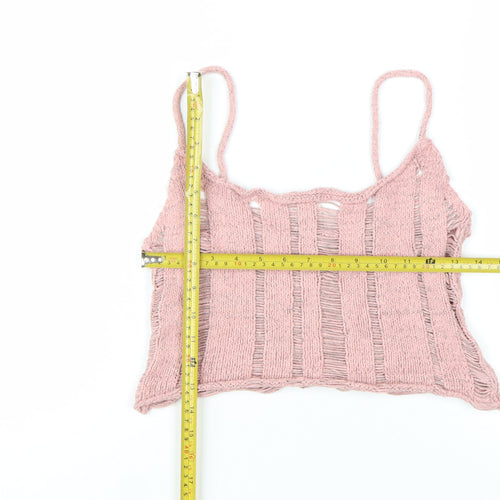 Urban Outfitters Women’s Pink Knit Camisole Tank Top M