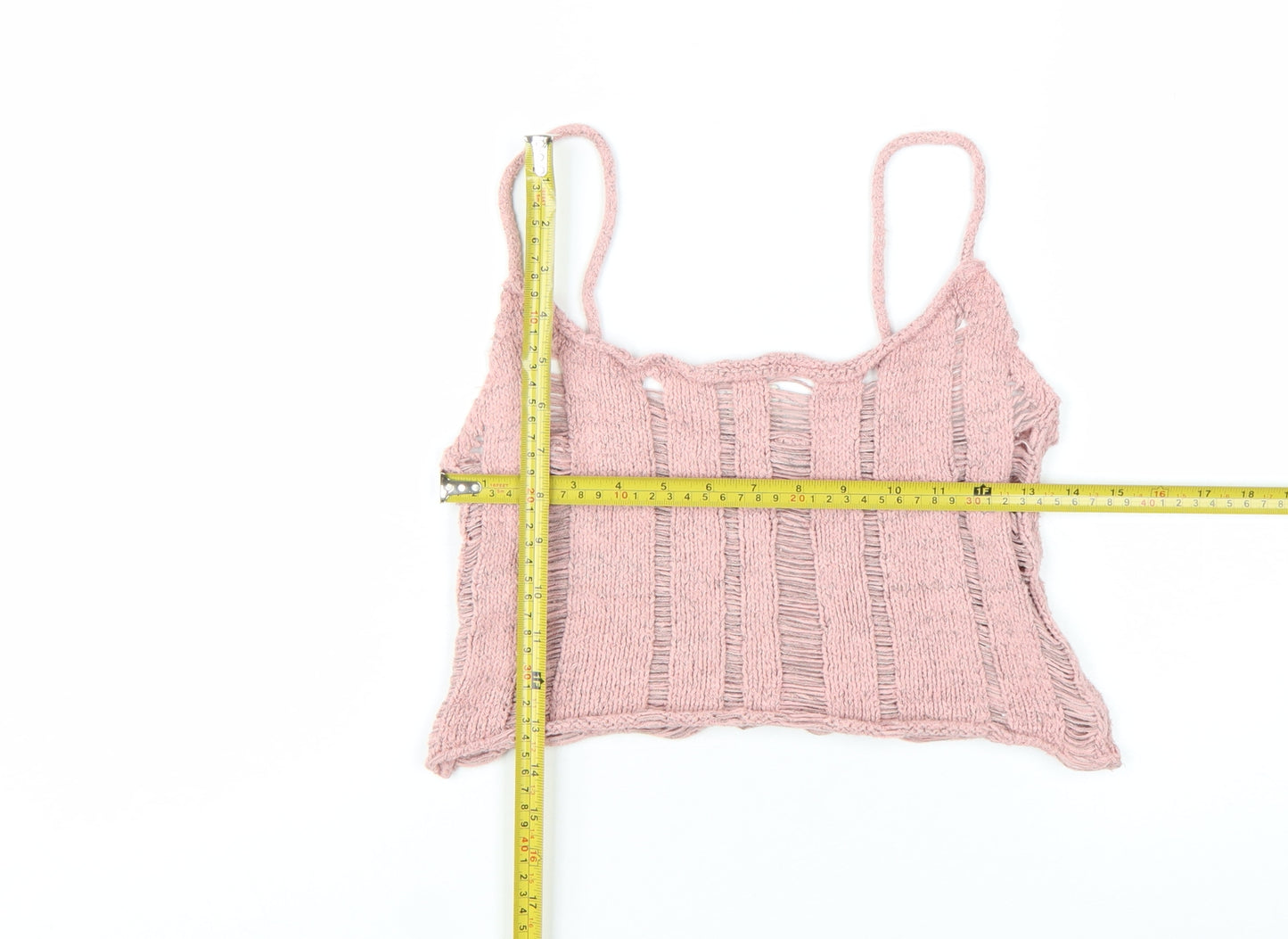 Urban Outfitters Women’s Pink Knit Camisole Tank Top M
