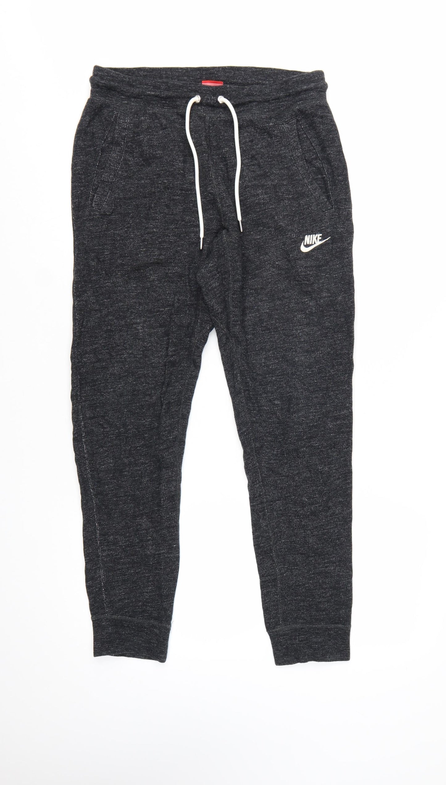 Nike Men's Black Cotton Jogger Trousers L Regular Fit