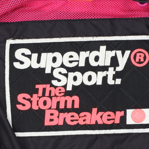 Superdry Womens Black Hooded Windbreaker Jacket M