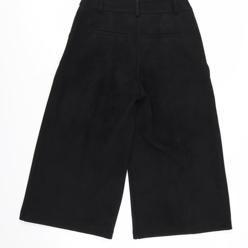 JD Williams Women’s Black Wide-Leg Cropped Trousers Size 10