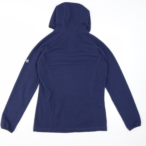 Craghoppers Womens Blue Full Zip Hoodie UK 10 Fleece Jacket
