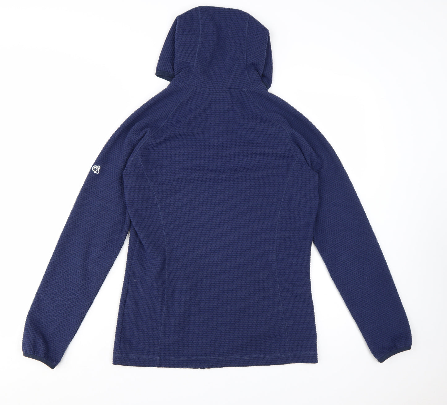 Craghoppers Womens Blue Full Zip Hoodie UK 10 Fleece Jacket