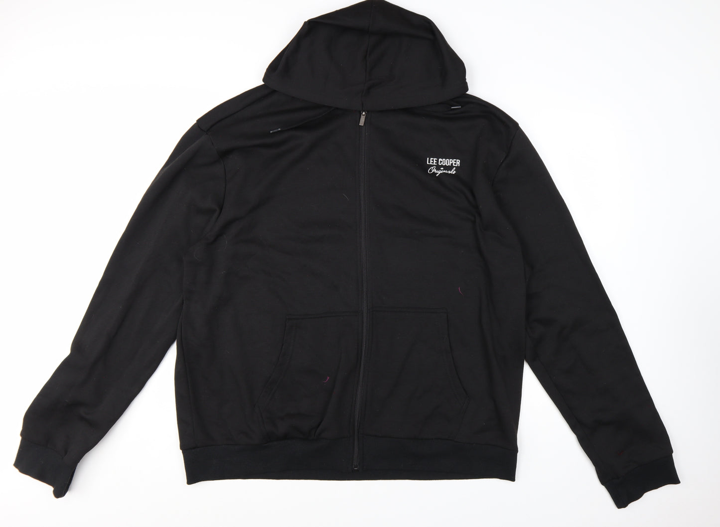 Lee Cooper Men's Black 3XL Full Zip Hoodie Sweatshirt