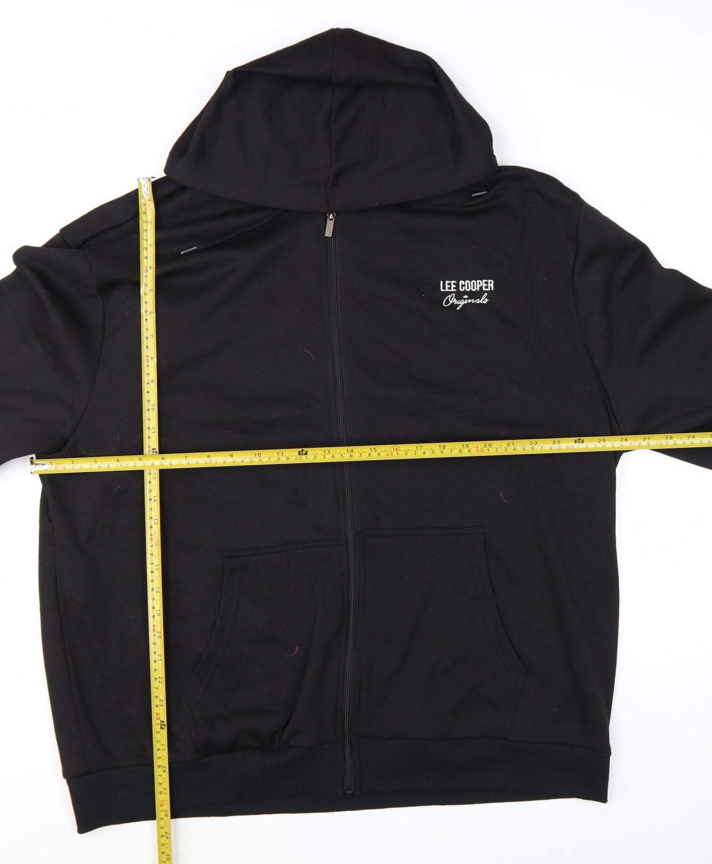 Lee Cooper Men's Black 3XL Full Zip Hoodie Sweatshirt