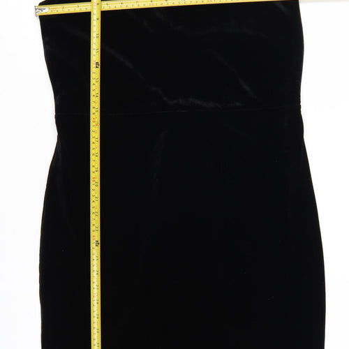 Esprit Women’s Black Velvet Lace V-Neck Bodycon Dress XL