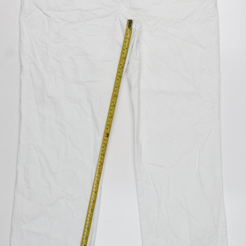 Marks and Spencer Women’s White Chino Trousers Size 14 Long
