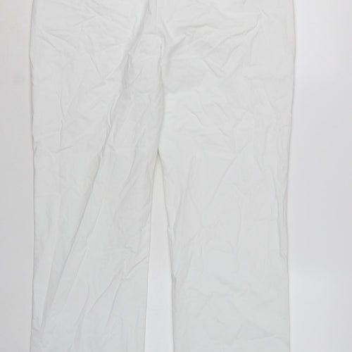 Marks and Spencer Women’s White Chino Trousers Size 14 Long