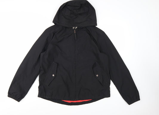 Timberland Women’s Black Waterproof Hooded Rain Jacket L