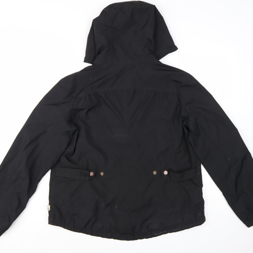 Timberland Women’s Black Waterproof Hooded Rain Jacket L