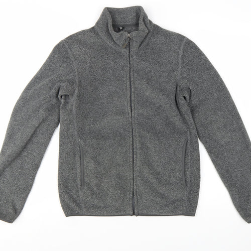 Uniqlo Men’s Grey Fleece Full Zip Lightweight Jacket Size 2XS
