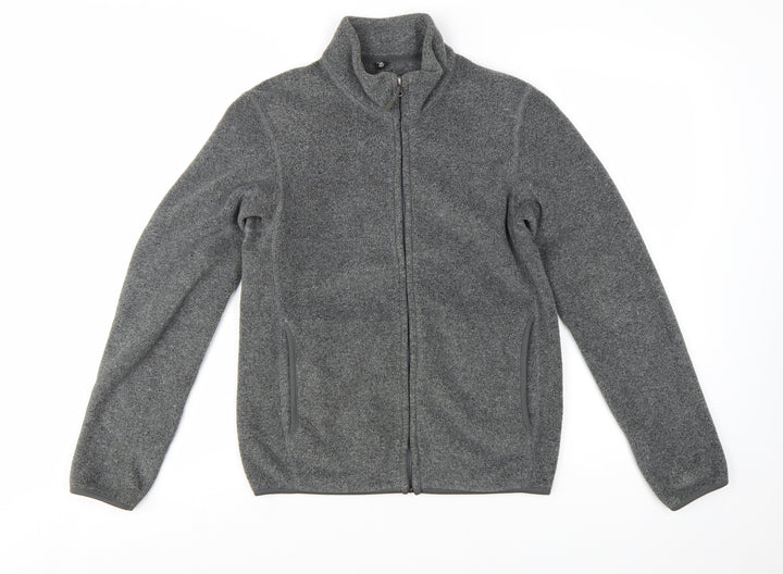 Uniqlo Men’s Grey Fleece Full Zip Lightweight Jacket Size 2XS
