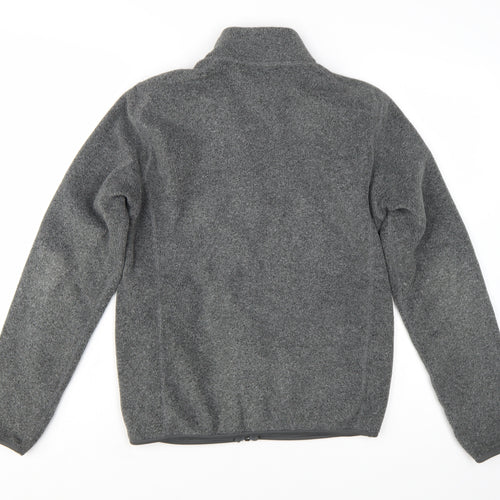 Uniqlo Men’s Grey Fleece Full Zip Lightweight Jacket Size 2XS