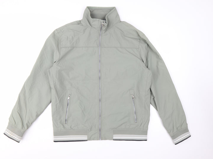 Marks and Spencer Men's Grey Lightweight Bomber Jacket L