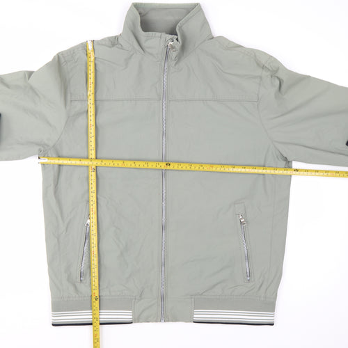 Marks and Spencer Men's Grey Lightweight Bomber Jacket L