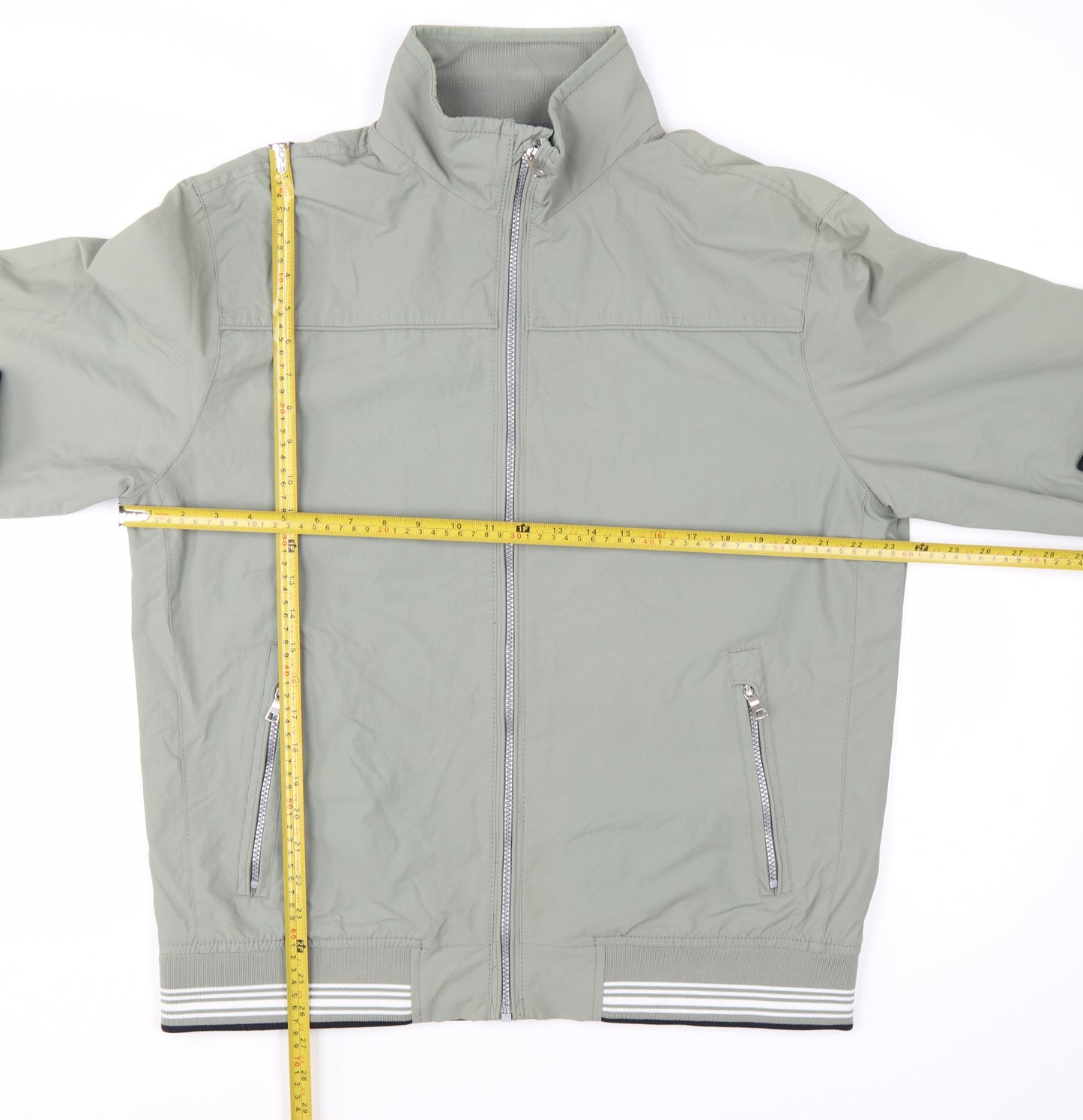 Marks and Spencer Men's Grey Lightweight Bomber Jacket L
