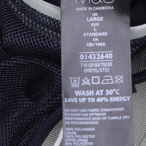 Marks and Spencer Men's Grey Lightweight Bomber Jacket L