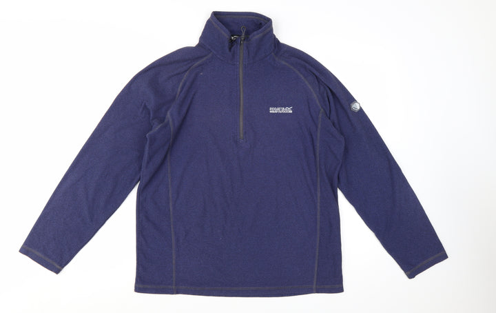 Regatta Men's Blue Fleece 1/2 Zip Pullover Sweatshirt Size L